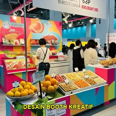 desain booth kreatif